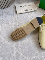 BOTTEGA VENETA 26S SABATO LOAFERS IN MUSTARD YELLOW CALFSKIN