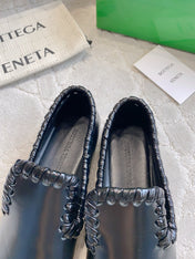 BOTTEGA VENETA 26S SABATO LOAFERS IN BLACK CALFSKIN