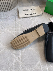 BOTTEGA VENETA 26S SABATO LOAFERS IN BLACK CALFSKIN