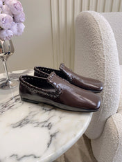 BOTTEGA VENETA 26S SABATO LOAFERS IN DARK BROWN CALFSKIN