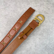 DIOR 25S BELT 30 MM IN BROWN CALFSKIN 564809