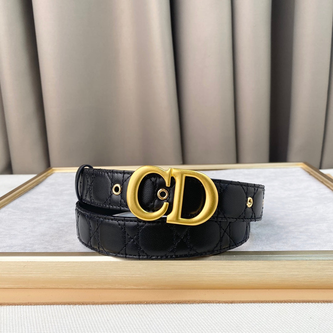 DIOR 25S BELT 30 MM IN BLACK CALFSKIN 564810