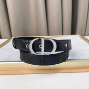 DIOR 25S BELT 30 MM IN BLACK CALFSKIN 564812