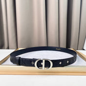 DIOR 25S BELT 30 MM IN BLACK CALFSKIN 564812
