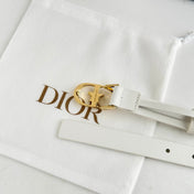 DIOR 25S BELT 20 MM IN WHITE CALFSKIN 564605