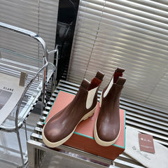LP 23 LAKESIDE SHORT BOOTS CHOCOLATE CALFSKIN