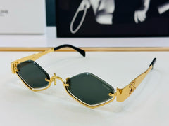 TRIOMPHE SEMI-RIMLESS SUNGLASS CL42117U IN METAL OCTAGON LENSES