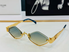 TRIOMPHE SEMI-RIMLESS SUNGLASS CL42117U IN METAL OCTAGON LENSES
