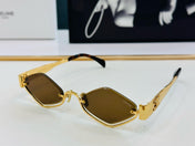 TRIOMPHE SEMI-RIMLESS SUNGLASS CL42117U IN METAL OCTAGON LENSES