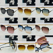 TRIOMPHE SQUARE SUNGLASS CL40251 IN METAL