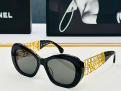 CAT EYE SUNGLASSES CH9170 IN ACETATE GOLD METAL