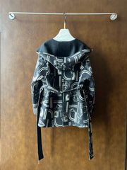 HERMES 25S REVERSIBLE LONG HOODED COAT 047