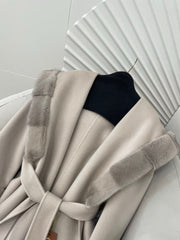 MAX MARA 25S HOODED LONG CASHMERE COAT 039