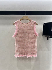 ROUND NECK VEST 25S IN COTTON 265659