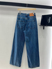 LOEW 25S STRAIGHT LEG JEANS DENIM EMBROIDERED LOGO 263361