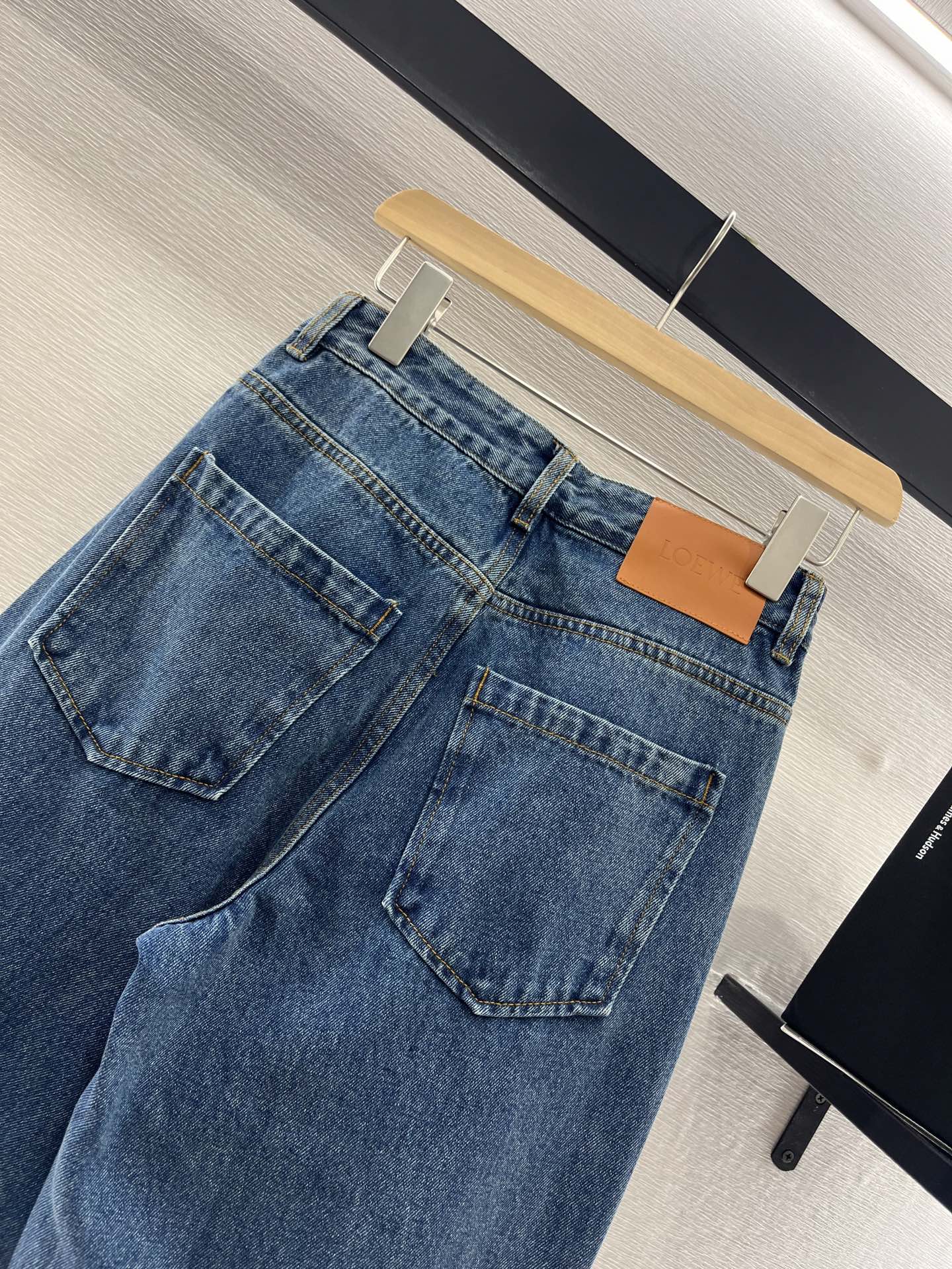 LOEW 25S STRAIGHT LEG JEANS DENIM EMBROIDERED LOGO 263361