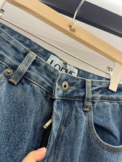 LOEW 25S STRAIGHT LEG JEANS DENIM EMBROIDERED LOGO 263361