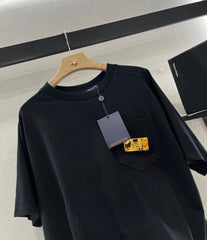 LV 25S T-SHIRT COTTON METALLIC LOGO 264989