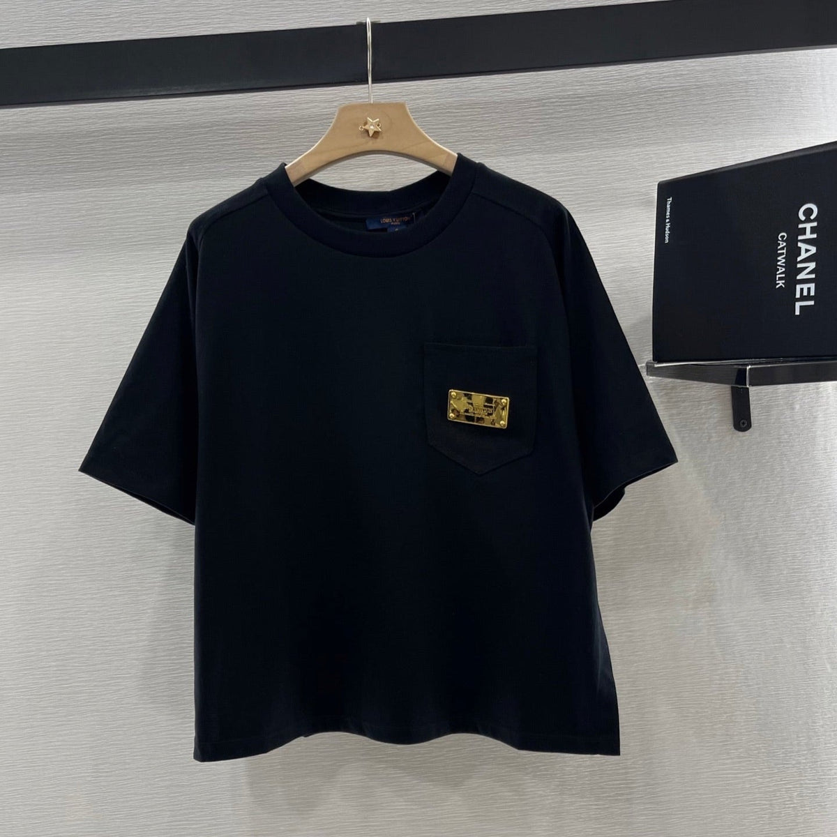 LV 25S T-SHIRT COTTON METALLIC LOGO 264989