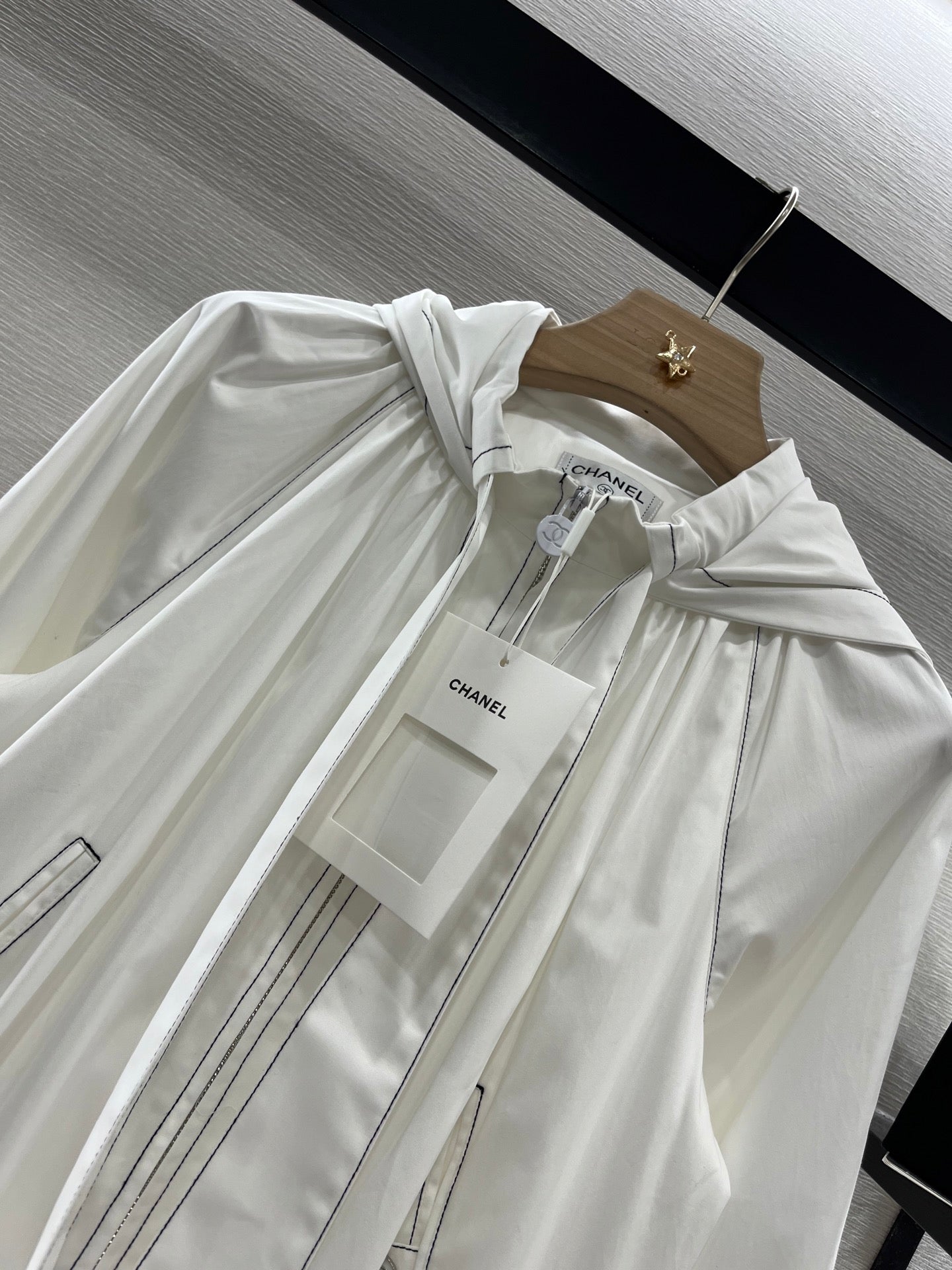 CHANEL 25S HOODED JACKET IN COTTON 264977