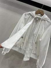 CHANEL 25S HOODED JACKET IN COTTON 264977