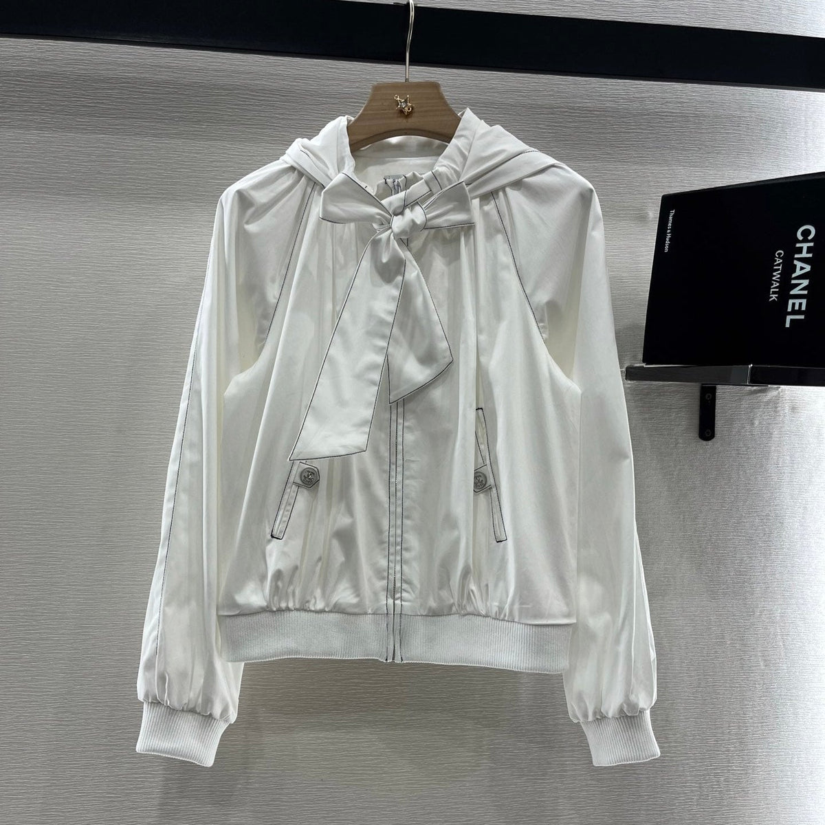 CHANEL 25S HOODED JACKET IN COTTON 264977