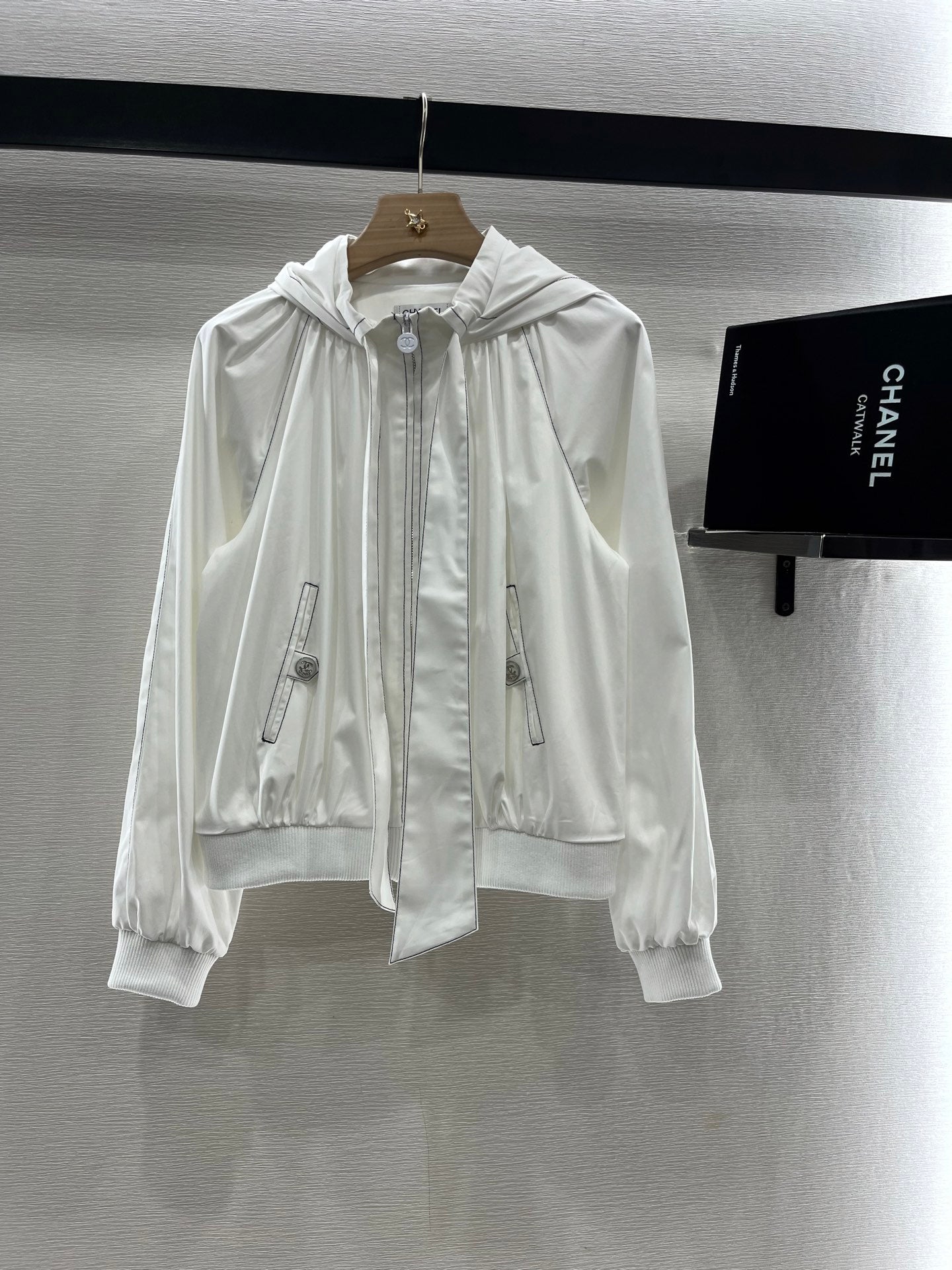 CHANEL 25S HOODED JACKET IN COTTON 264977