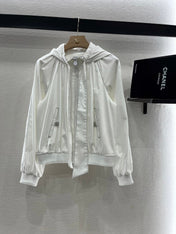 CHANEL 25S HOODED JACKET IN COTTON 264977