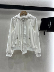 CHANEL 25S HOODED JACKET IN COTTON 264977