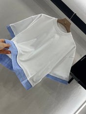 GUCCI SHORT-SLEEVE T-SHIRT WITH TRIM DETAIL 274640