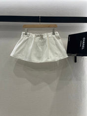 MIUMIU DENIM JACKET AND SKIRT SET 274647