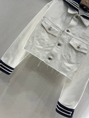 MIUMIU DENIM JACKET AND SKIRT SET 274647