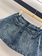 MIUMIU DENIM JACKET AND SKIRT SET 274644