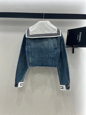 MIUMIU DENIM JACKET AND SKIRT SET 274644