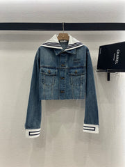 MIUMIU DENIM JACKET AND SKIRT SET 274644