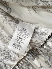 DIOR 25S PRINTED COTTON-SILK DRESS 735