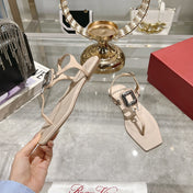 VIV' BY THE SEA SANDALS IN BEIGE CALFSKIN