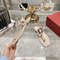 VIV' BY THE SEA SANDALS IN BEIGE CALFSKIN