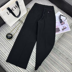 LOEWE STRAIGHT-LEG PANTS WITH EMBROIDERED LOGO 274390