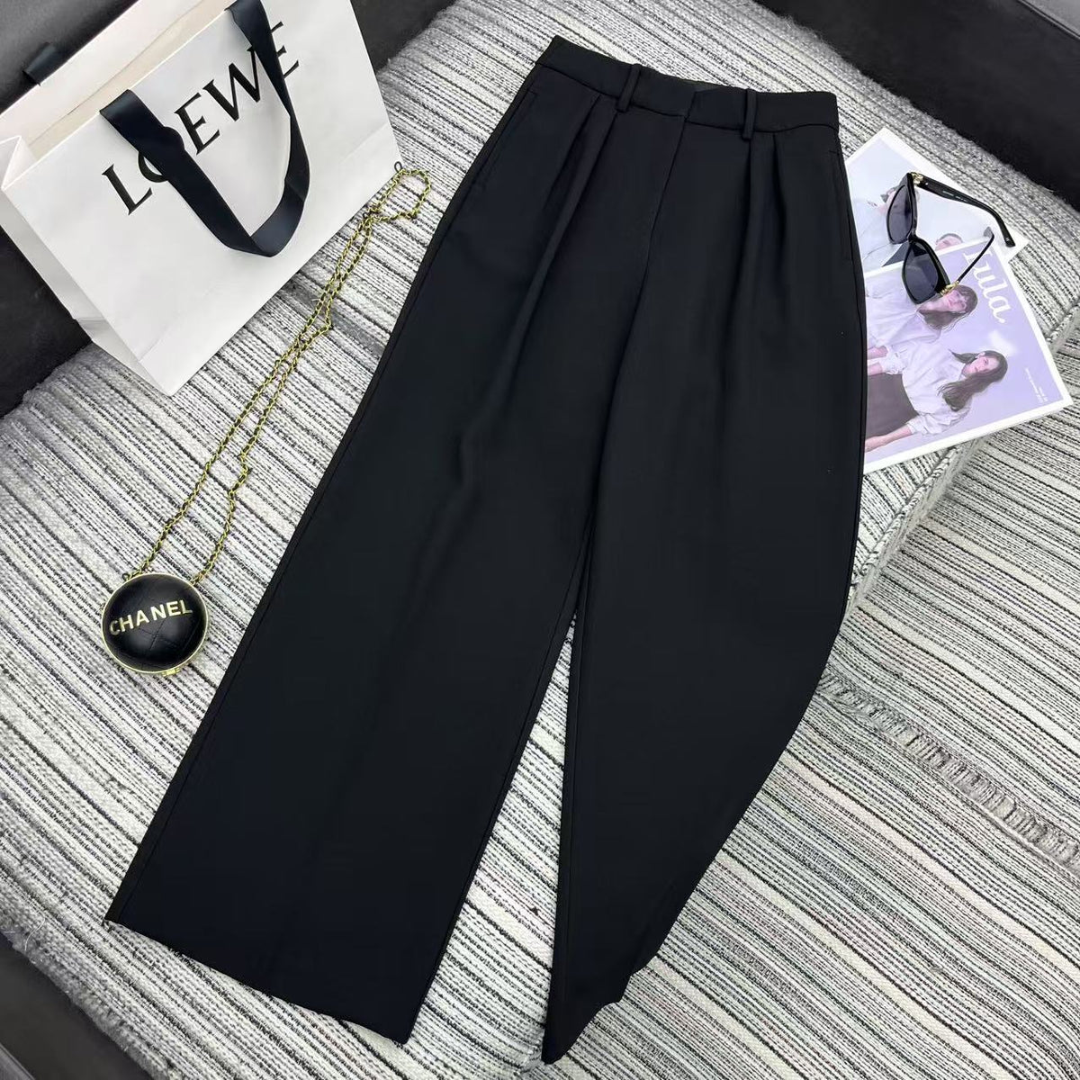 LOEWE STRAIGHT-LEG PANTS WITH EMBROIDERED LOGO 274390