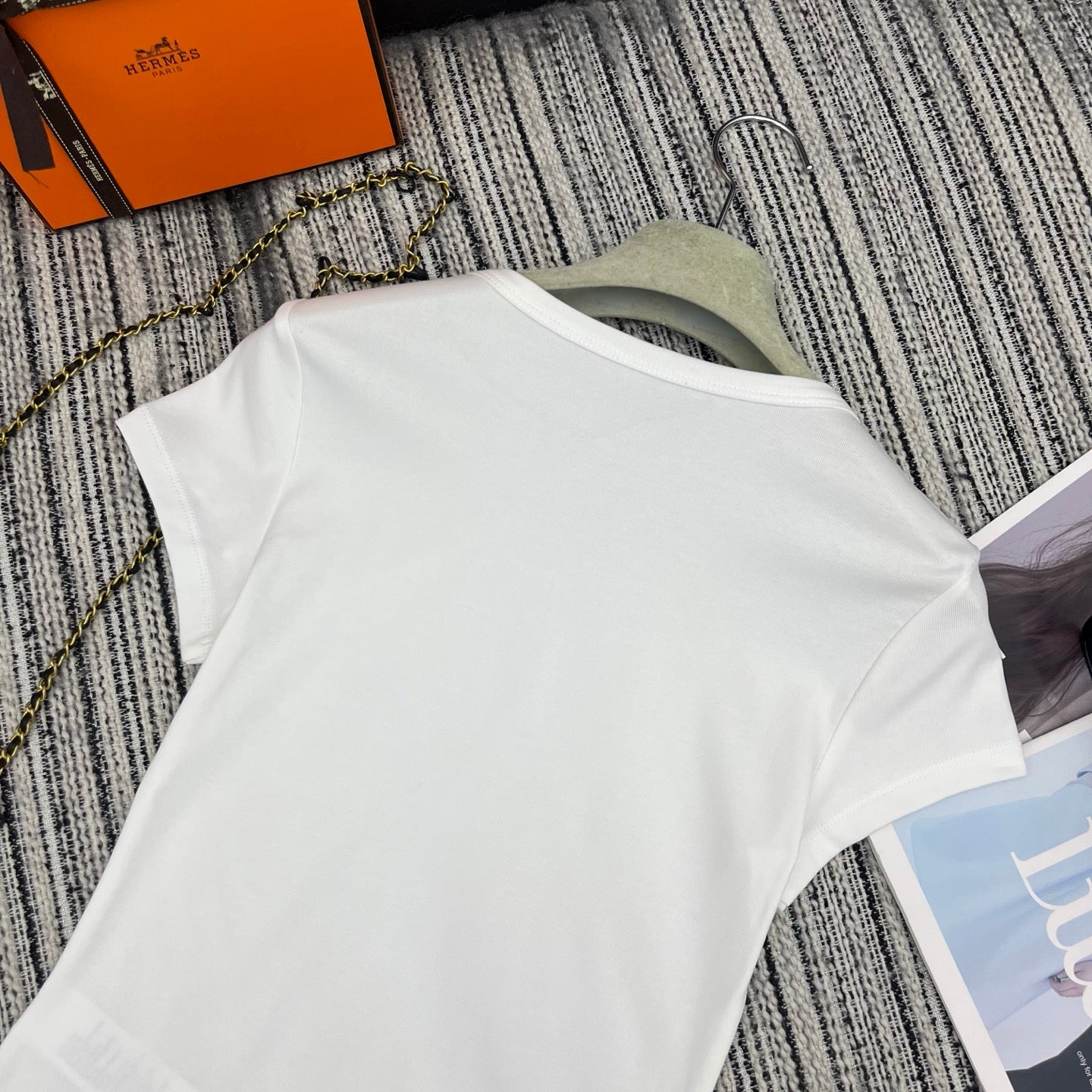 HERMES 26S SHORT SLEEVED CREW NECK T-SHIRT 493