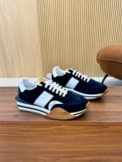 TOM FORD SNEAKERS IN NAVY BLUE SUEDE 432169