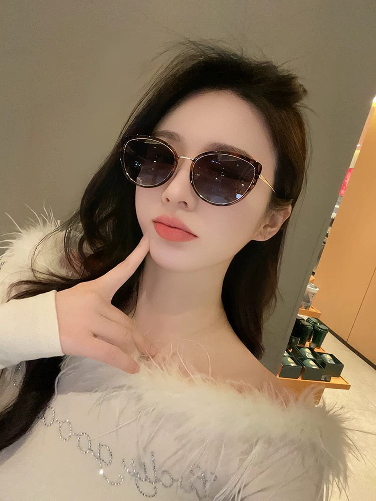 CAT-EYE FRAME SUNGLASSES G8641 IN ACETATE