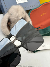 RECTANGULAR FRAME SUNGLASSES G01810 IN METAL