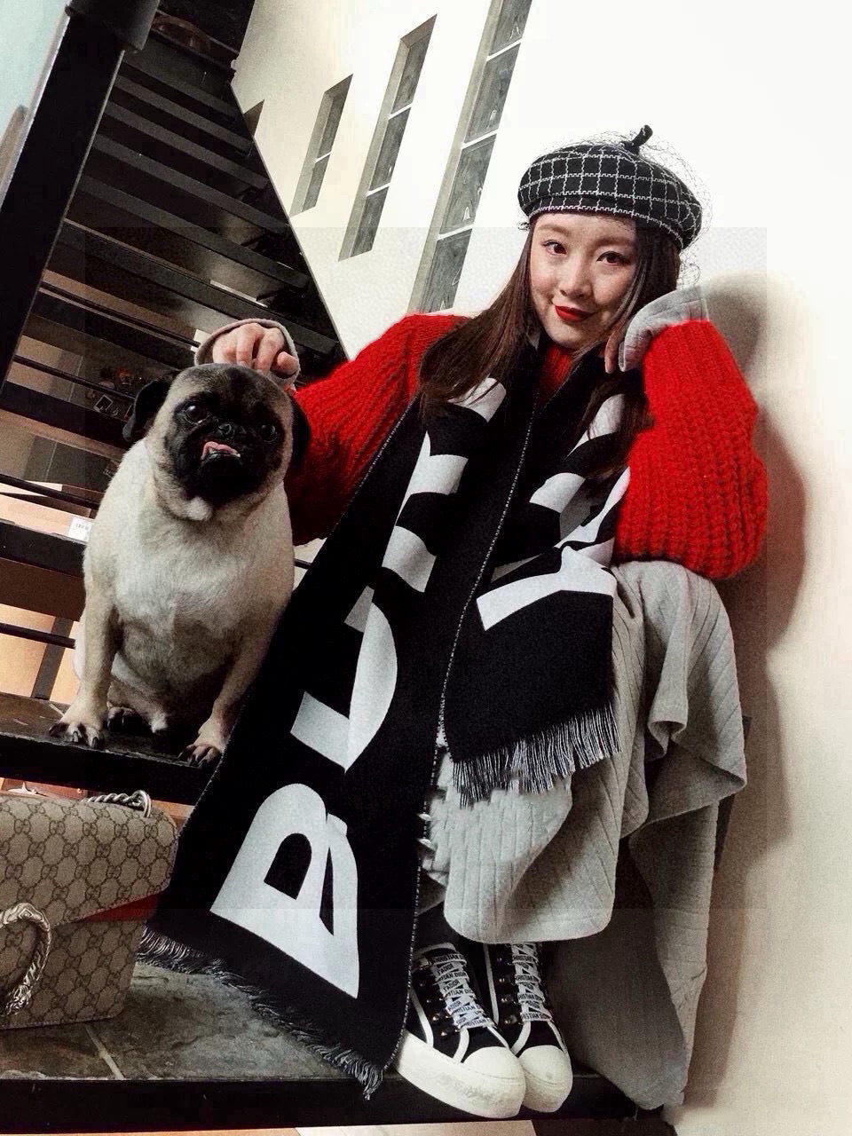 BBR SCARF 188 CM IN CASHMERE 551357