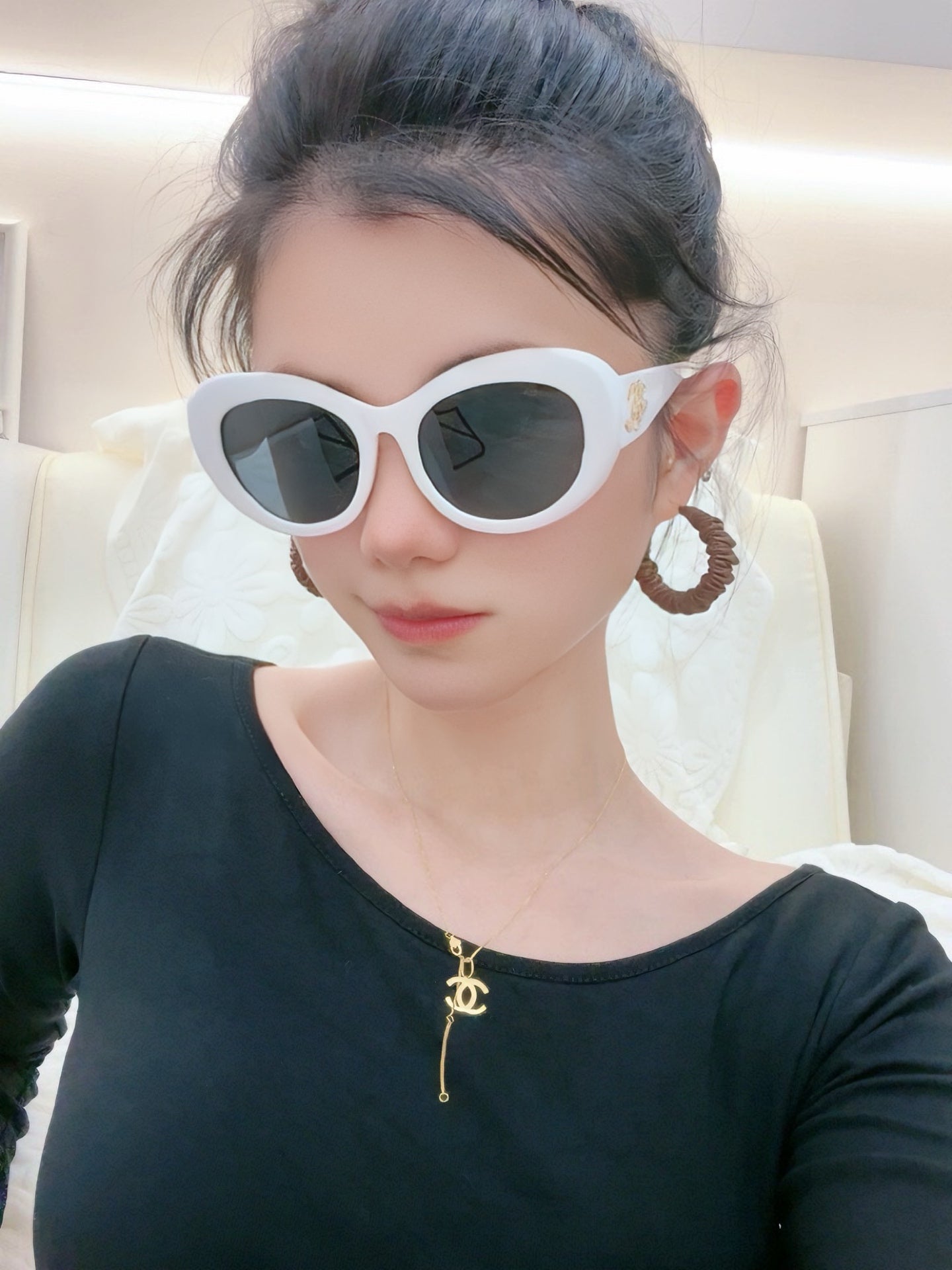 CAT EYE SUNGLASSES CH0602 IN ACETATE