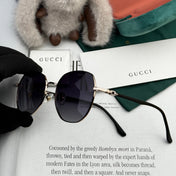 OVERSIZED ROUND FRAME SUNGLASSES G4639 IN METAL