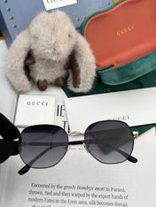 OVERSIZED ROUND FRAME SUNGLASSES G4639 IN METAL