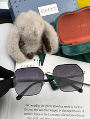 OVERSIZED SQUARE FRAME SUNGLASSES G1639 IN METAL