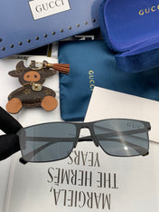 RECTANGULAR FRAME SUNGLASSES G2805 IN METAL